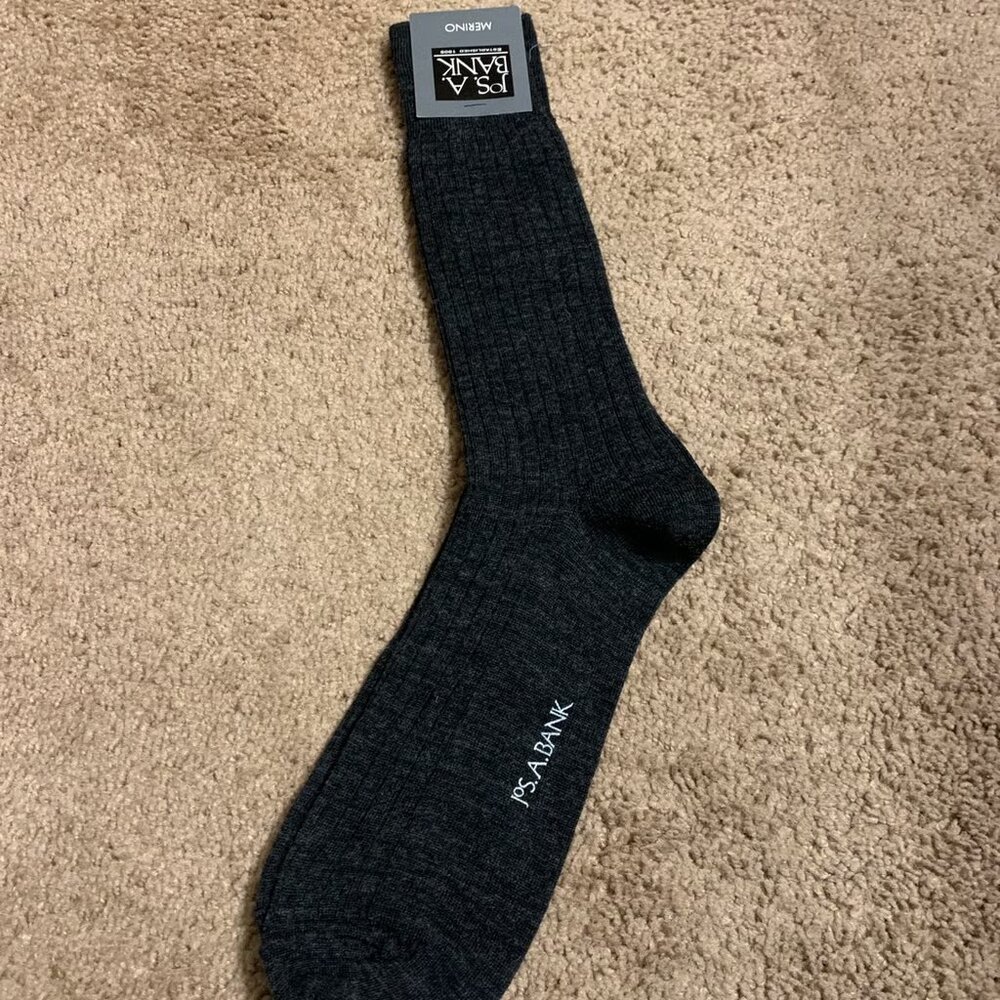 Jos. A. Bank Men’s Mid Calf Merino Wool Socks (Size 10-13)